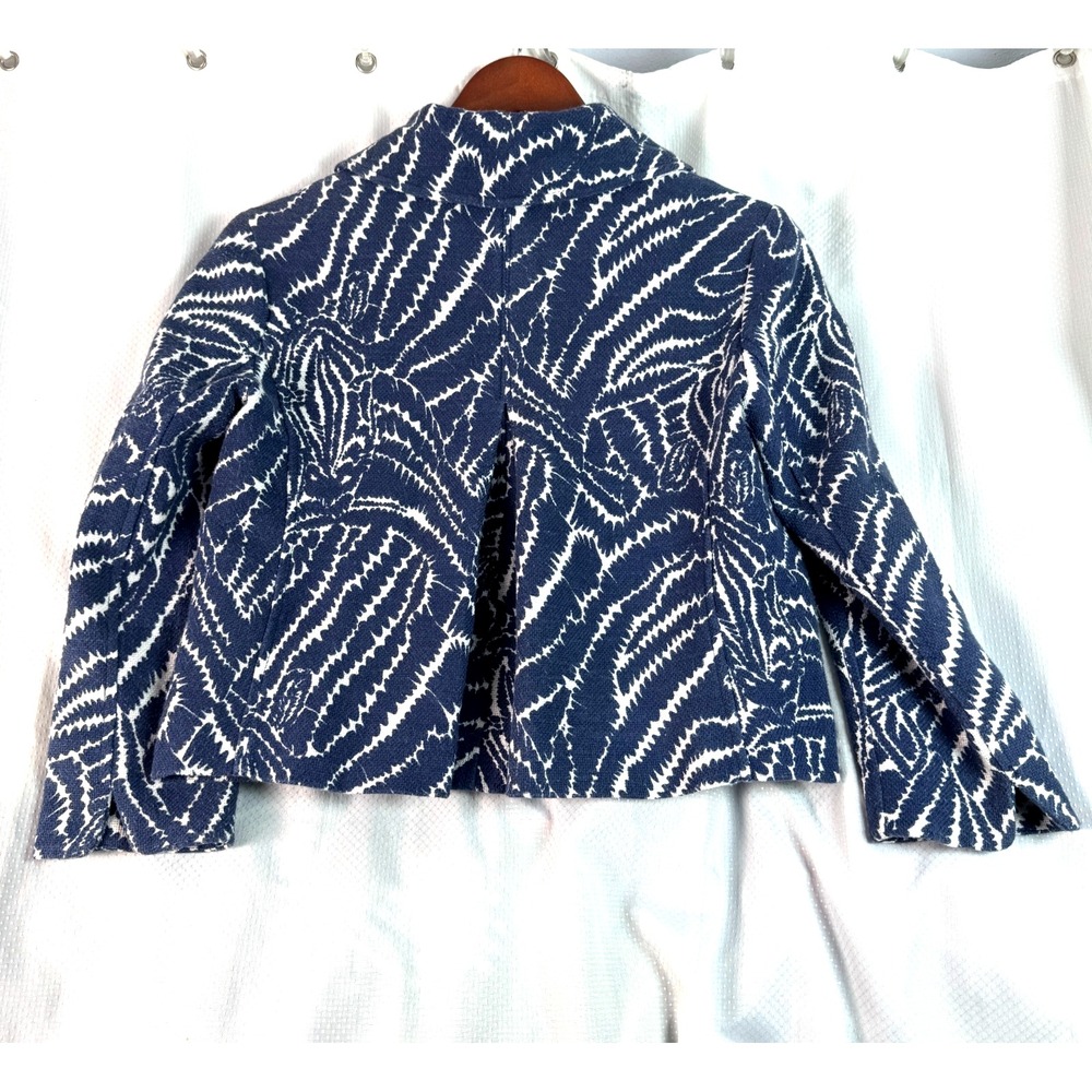 Lilly Pulitzer Womens Beauford Show Your Stripes Zebra Short Blazer Sz 2 - Picture 2 of 4